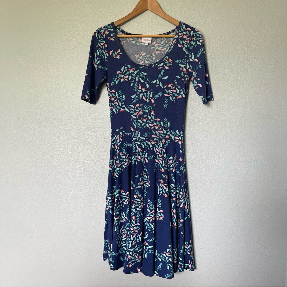 LuLaRoe Nicole A-line Dress Size XS